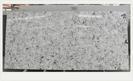 White Beige Marble Quartz Stone for Counter Top
