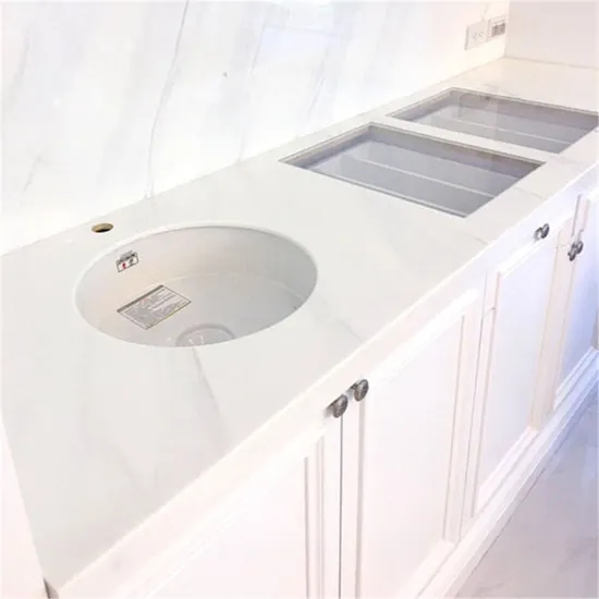 Golden Marble Look Solid Surface Slabs for Island Display Cabinet Island Display Cabinet Marble Basin