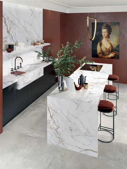 Sintered Stone Marble Texture Artificial Stone for Shower Wall Outdoor Wall